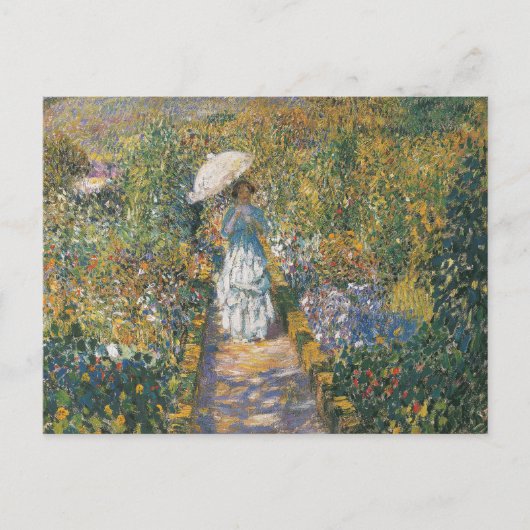 Carte Postale Le chemin du jardin | Frederick Carl Frieseke (Devant)