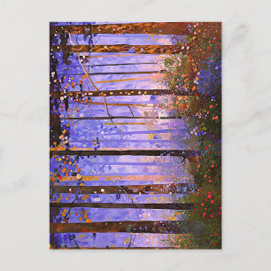 Carte Postale Le chemin secret du cerf - Paysage boisé étendu