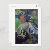 Carte Postale Le Cheval Blanc, Gauguin (Devant / Derrière)