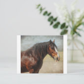 Carte Postale Le cheval de travail (Debout devant)