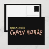 Carte Postale le cheval fou de sid king (Devant / Derrière)