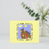 Carte Postale Le cheval indique des T-shirts et des cadeaux (Debout devant)