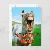 Carte Postale Le cheval qui rit (Devant / Derrière)