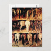 Carte Postale Le cheval Vintage (Devant / Derrière)