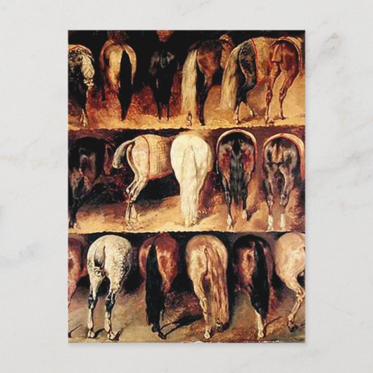 Carte Postale Le cheval Vintage (Devant)