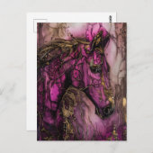 Carte Postale Le Cheval Violet (Devant / Derrière)