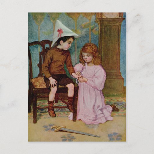 Carte Postale Le chevalier blessé (Devant)