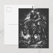 Carte Postale Le Chevalier Déchu par BurnsInHell (Devant / Derrière)
