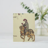 Carte Postale Le Chevalier, détail de fac-similé (Debout devant)