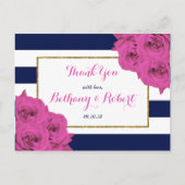Carte Postale Le Chic Moderne Luxe Mariage Collection Rose Roses (Devant)