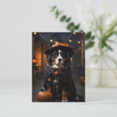 Carte Postale Le chien bernois Spooktacular : Un Howl-o-Ween d'H (Debout devant)