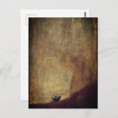 Carte Postale Le chien (El Perro) - par Francisco Goya (Devant / Derrière)