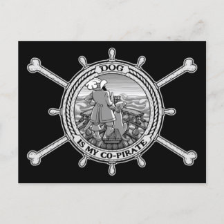 Carte Postale Le Chien Est Mon Co-Pirate II