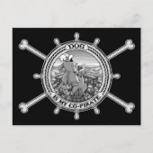 Carte Postale Le Chien Est Mon Co-Pirate II (Devant)