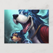 Carte Postale Le Chien Tigre (Devant)