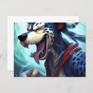 Carte Postale Le Chien Tigre