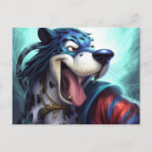 Carte Postale Le Chien Tigre (Devant)