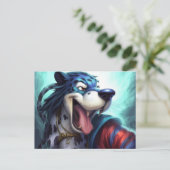 Carte Postale Le Chien Tigre (Debout devant)
