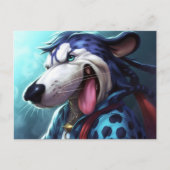 Carte Postale Le Chien Tigre (Devant)