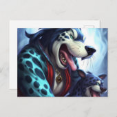 Carte Postale Le Chien Tigre (Devant / Derrière)