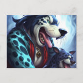 Carte Postale Le Chien Tigre (Devant)