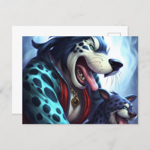 Carte Postale Le Chien Tigre