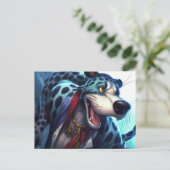 Carte Postale Le Chien Tigre (Debout devant)