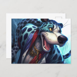 Carte Postale Le Chien Tigre