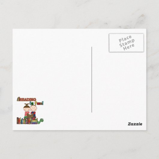 Carte Postale Le chiffre lecture de bâton d'enfants est (Dos)