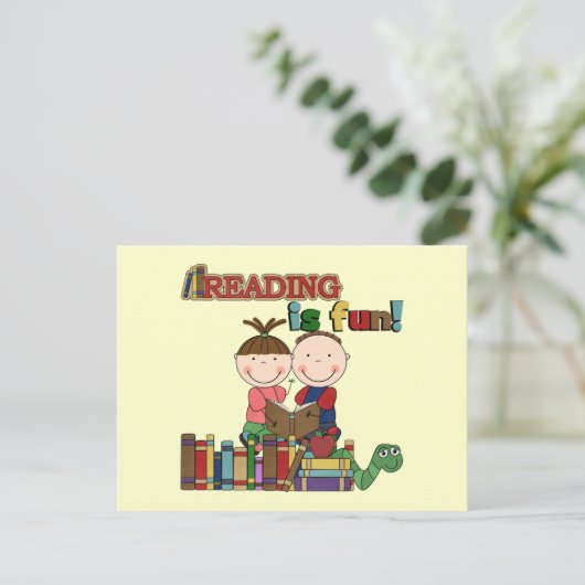 Carte Postale Le chiffre lecture de bâton d'enfants est (Debout devant)