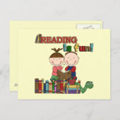 Carte Postale Le chiffre lecture de bâton d'enfants est (Devant / Derrière)