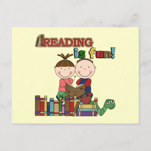 Carte Postale Le chiffre lecture de bâton d'enfants est (Devant)