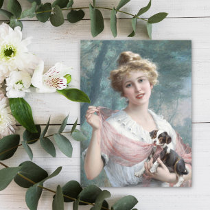 Carte Postale Le chiot espiègle par Emile Vernon