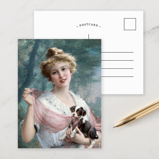 Carte Postale Le chiot malicieux | Émile Vernon