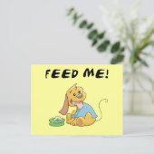Carte Postale Le chiot m'alimentent des T-shirts et des cadeaux (Debout devant)
