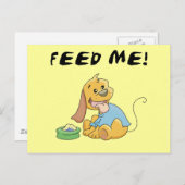 Carte Postale Le chiot m'alimentent des T-shirts et des cadeaux (Devant / Derrière)