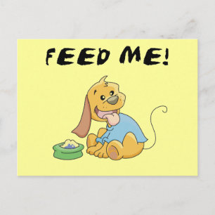 Carte Postale Le chiot m'alimentent des T-shirts et des cadeaux