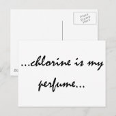 Carte Postale Le chlore est mon parfum (Devant / Derrière)