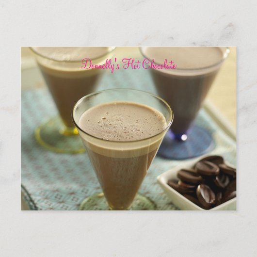 Carte Postale Le chocolat chaud de Donnelly (Devant)