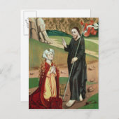 Carte Postale Le Christ apparaît à Marie Madeleine (Devant / Derrière)