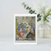 Carte Postale Le Christ avec les Médecins dans le Temple, d'une (Debout devant)