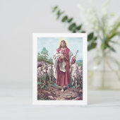 Carte Postale Le Christ Bon Berger Bernhard Plockhorst 1878 (Debout devant)