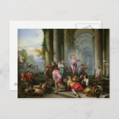Carte Postale Le Christ chassant les marchands du Temple (Devant / Derrière)