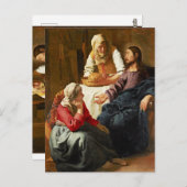 Carte Postale Le Christ chez Marthe et Marie (Devant / Derrière)