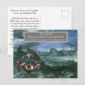 Carte Postale Le Christ dans la tempête (Devant / Derrière)