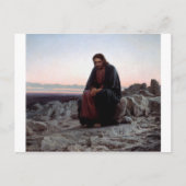 Carte Postale Le Christ dans le désert, Ivan Kramskoi (Devant)