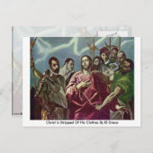Carte Postale Le Christ Est Débarrassé De Ses Vêtements Par El G (Devant / Derrière)
