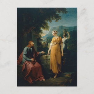 Carte Postale Le Christ et la femme de Samarie, William Hamilton
