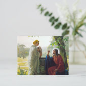 Carte Postale Le Christ et la femme samaritaine par Carl Bloch (Debout devant)