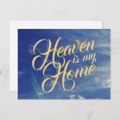 Carte Postale Le ciel est ma maison avec le ciel (Devant / Derrière)